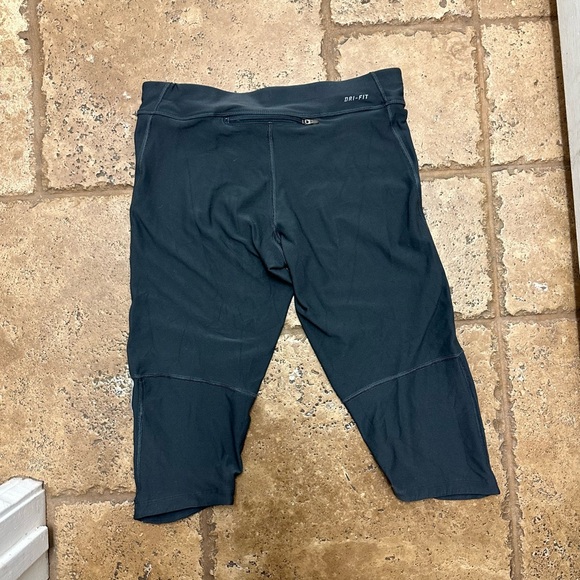 Nike Just Do It Dri Fit Leggings Pants Capri Stretch Athletic Wear - Picture 6 of 7